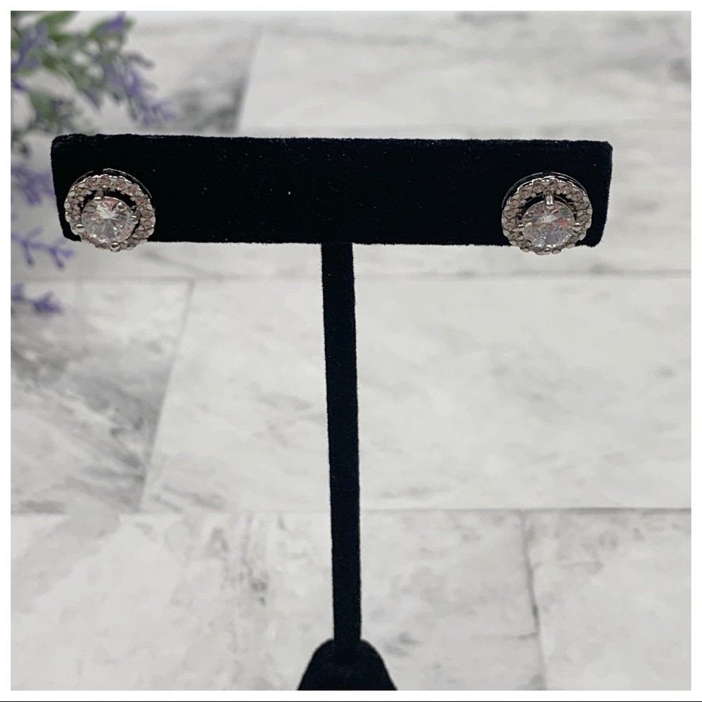 White Sapphire Earrings